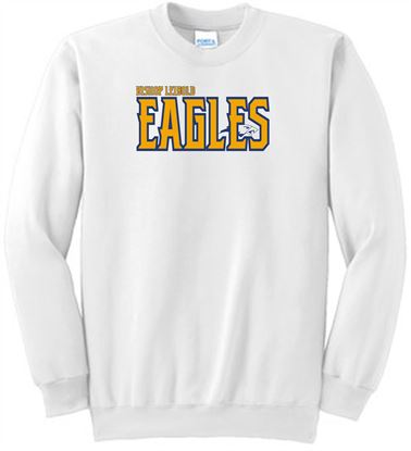 Picture of Bishop Leibold - Youth & Adult/Unisex - Crewneck Sweatshirt by Port & CO PC90Y/ PC78 - Two Color Bishop Leibold Eagles Logo