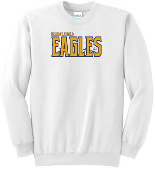 Picture of Bishop Leibold - Youth & Adult/Unisex - Crewneck Sweatshirt by Port & CO PC90Y/ PC78 - Two Color Bishop Leibold Eagles Logo