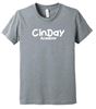 Picture of CinDay Academy - Youth - Jersey Short Sleeve Tee by Bella + Canvas BC3001YCVC - Athletic Heather, Black Heather, or Red Heather