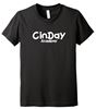 Picture of CinDay Academy - Youth - Jersey Short Sleeve Tee by Bella + Canvas BC3001YCVC - Athletic Heather, Black Heather, or Red Heather