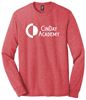 Picture of CinDay Academy - Youth/Unisex - Perfect Tri Long Sleeve Tee w/ All White Logo by District DT132Y/DM132 - Black Frost, Grey Frost, or Red Frost