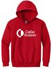Picture of CinDay Academy  - Youth/Unisex - Hoodie w/ all white logo by Gildan 18500(b)  - Black or Red