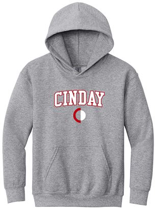 Picture of CinDay Academy  - Youth/Unisex - Hoodie by Gildan 18500(b)  - Black or Sports Grey