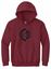 Picture of CinDay Academy  - Youth/Unisex - Hoodie w/ all black logo by Gildan 18500(b)  - Cardinal Red or Graphite Heather