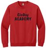 Picture of CinDay Academy - Youth/Unisex - Crewneck w/ Glitter Logo 18000(b) - Red