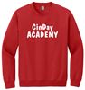 Picture of CinDay Academy - Youth/Unisex - Crewneck w/ Glitter Logo 18000(b) - Red