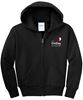 Picture of The CinDay Academy - Youth/Unisex - Essential Fleece Full Zip Hooded Sweatshirt by Port & Company PC90(y)zh - Athletic Heather, Jet Black, or White