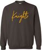 Picture of South Dayton Knights - Youth/Unisex - Crewneck Sweatshirts by Gildan 18000(b)- Brown, Dark Heather Grey, or White