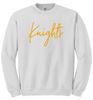 Picture of South Dayton Knights - Youth/Unisex - Crewneck Sweatshirts by Gildan 18000(b)- Brown, Dark Heather Grey, or White