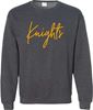 Picture of South Dayton Knights - Youth/Unisex - Crewneck Sweatshirts by Gildan 18000(b)- Brown, Dark Heather Grey, or White