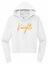Picture of SDK - Ladies - Cropped Hoodie by District DT6101 - White