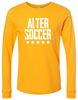 Picture of Alter Boys Soccer - Jersey Long Sleeve Tee by Bella + Canvas 3501 - Vintage Brown or Gold - 1 color logo