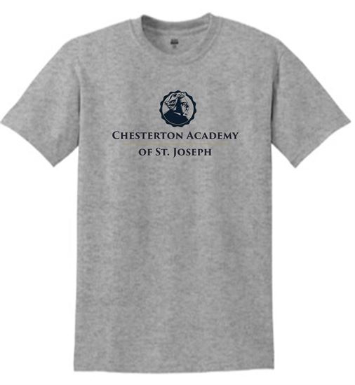 Picture of Chesterton Academy - Unisex - Short Sleeve Tee by District DM130 - Grey Frost