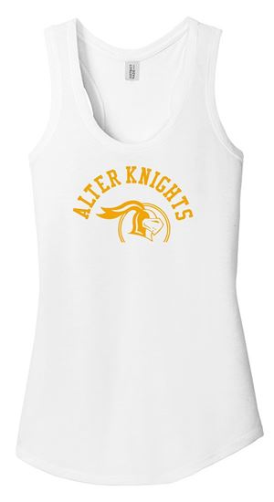 Picture of Alter High School - Ladies - Women's Perfect Tri-Racerback Tank Top by District DM138L - Grey Frost or White
