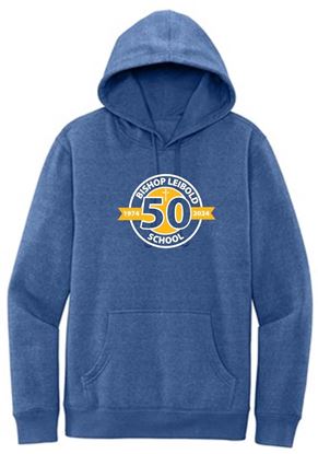 Picture of Bishop Leibold - Youth & Adult/Unisex - Fleece Hoodie by District DT6100(Y) - Royal Frost