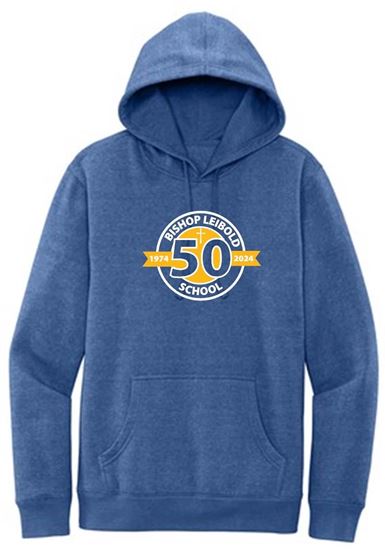 Picture of Bishop Leibold - Youth & Adult/Unisex - Fleece Hoodie by District DT6100(Y) - Royal Frost