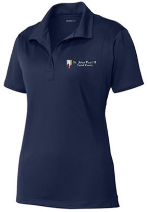 Picture of St. John Paul II - Ladies - Sport Tek Polo LST650 - True Navy or Grey Concrete