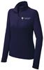 Picture of St. John Paul II -  Ladies -  Sport Wick Stretch 1/4 Zip Pullover by Sport Tek LST850 - True Navy or Charcoal Grey Heather