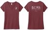 Picture of St. John Paul II - Ladies - Women's Perfect Tri V-Neck Tee by District - DM1350L - Maroon Frost or Navy Frost