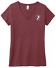 Picture of St. John Paul II - Ladies - Women's Perfect Tri V-Neck Tee by District - DM1350L - Maroon Frost or Navy Frost