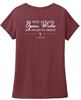Picture of St. John Paul II - Ladies - Women's Perfect Tri V-Neck Tee by District - DM1350L - Maroon Frost or Navy Frost