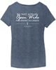 Picture of St. John Paul II - Ladies - Women's Perfect Tri V-Neck Tee by District - DM1350L - Maroon Frost or Navy Frost