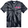 Picture of CHIX - Youth/Adult- (Left Chest Logo) Tie-Dye Tee by Port & Company PC147(Y)- Black or Pink
