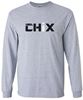 Picture of Chix - Youth/Adult - Cotton Blend Long Sleeve Tees 5400B/PC54YLS/G2400/29LS - Black/White Logo - Cyber Pink or Sports Grey