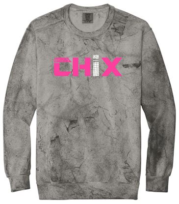 Picture of Chix - Adult - Heavyweight Crewneck by Comfort Colors 1545 - Smoke