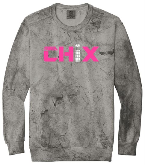 Picture of Chix - Adult - Heavyweight Crewneck by Comfort Colors 1545 - Smoke
