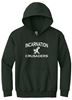 Picture of Incarnation - Youth/Unisex -  White Stacked Logo Heavy Blend Hooded Sweatshirt by Gildan 18500(B) - Forest Green, Gold, Light Pink, or Sports Grey