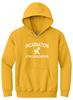 Picture of Incarnation - Youth/Unisex -  White Stacked Logo Heavy Blend Hooded Sweatshirt by Gildan 18500(B) - Forest Green, Gold, Light Pink, or Sports Grey