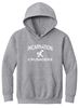 Picture of Incarnation - Youth/Unisex -  White Stacked Logo Heavy Blend Hooded Sweatshirt by Gildan 18500(B) - Forest Green, Gold, Light Pink, or Sports Grey