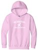 Picture of Incarnation - Youth/Unisex -  White Stacked Logo Heavy Blend Hooded Sweatshirt by Gildan 18500(B) - Forest Green, Gold, Light Pink, or Sports Grey