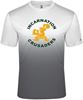 Picture of Clearance! - Incarnation - Youth XS - Ombre Tee w/ Distressed Logo by Badger 2203 - White/Graphite (1 Left)