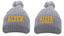 Picture of Alter Boys Lacrosse - Cable Pom Knit Hat by Pacific Headwear 643K - Silver