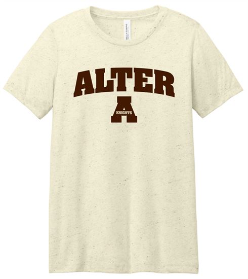 Picture of $5 OFF! - Alter - Ladies - Relaxed Triblend Tee by Bella+Canvas BC6413 - Oatmeal - 1 LEFT!