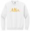 Picture of Alter High School - Adult/Unisex -  Heavy Blend Crewneck Sweatshirts w/ Gold Glitter Logo by Gildan 18000 - White