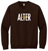 Picture of Alter High School - Adult/Unisex - Heavyblend Crewneck Sweatshirt w/ Logo Choice by Gildan 18000 - Brown