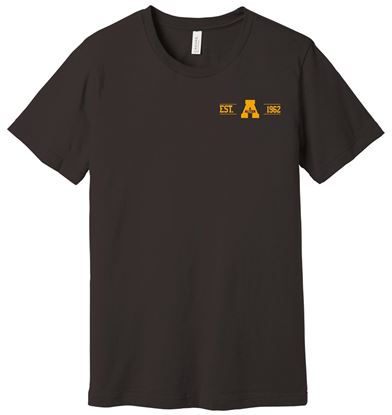 Picture of Alter High School - Adult/Unisex - Jersey Short Sleeve Tee w/ Choice of Left Chest Logo by Bella + Canvas BC3001 - Brown
