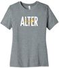 Picture of Alter High School  - Ladies - Relaxed Short Sleeve Tee w/ Logo Choice by Bella+Canvas BC6400CVC - Athletic Heather