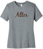 Picture of Alter High School  - Ladies - Relaxed Short Sleeve Tee w/ Logo Choice by Bella+Canvas BC6400CVC - Athletic Heather