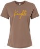 Picture of Alter High School - Ladies - Relaxed Jersey Short Sleeve Tee w/ Logo Choice by Bella+Canvas BC6400 - Vintage Brown
