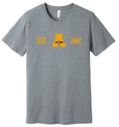 Picture of Alter High School - Adult/Unisex - Jersey Short Sleeve Tee w/ Logo Choice by Bella + Canvas BC3001CVC - Athletic Heather