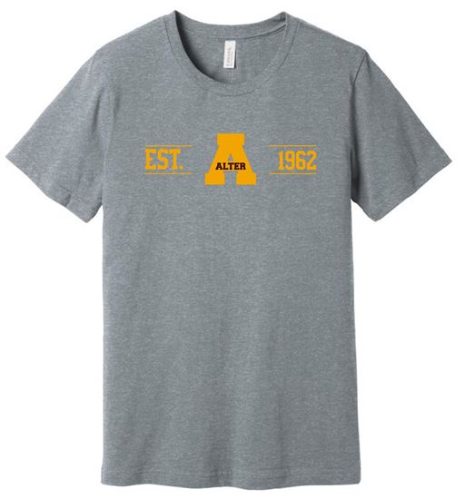 Picture of Alter High School - Adult/Unisex - Jersey Short Sleeve Tee w/ Logo Choice by Bella + Canvas BC3001CVC - Athletic Heather