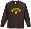 Picture of Alter High School - Adult/Unisex - Long Sleeve Essential Tee w/ Logo Choice by Port & Company PC61LS - Brown
