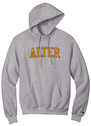 Picture of Alter High School - Adult/Unisex - Powerblend Hooded Sweatshirt w/ Logo Choice by Champion S700 - Light Steel