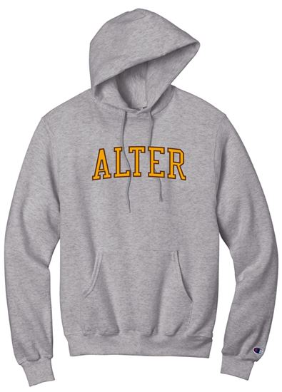 Picture of Alter High School - Adult/Unisex - Powerblend Hooded Sweatshirt w/ Logo Choice by Champion S700 - Light Steel