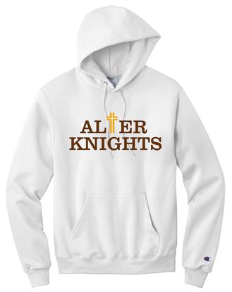 Picture of Alter High School - Adult/Unisex - Powerblend Hooded Sweatshirt w/ Logo Choice by Champion S700 - White