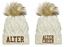 Picture of Alter Cheer Knit  Faux Fur Pom Beanie by New Era NE911 - Ivory